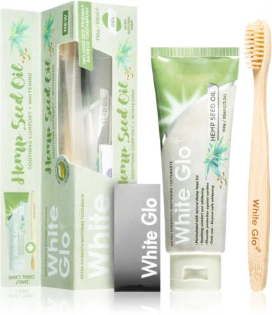 WhiteGlo Hemp Seed Oil Toothpaste w/ Eco Toothbrush (150 g)