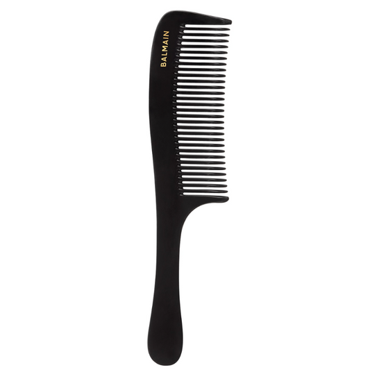 Made of durable, cellulose acetate with anti-static properties. The Color comb is hand polished to ensure that the teeth are smooth and free from sharp edges.