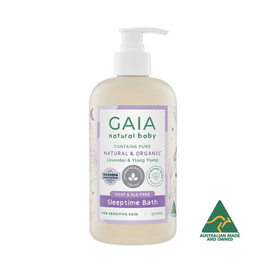 GAIA Baby Sleeptime Bath Wash (Lavender & Ylang Ylang, 500 ml)