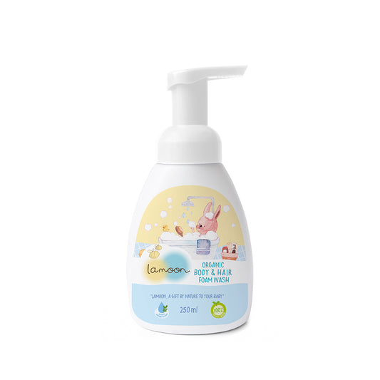 Lamoon Baby Organic 2-in-1 Body and Hair Wash (250ml)