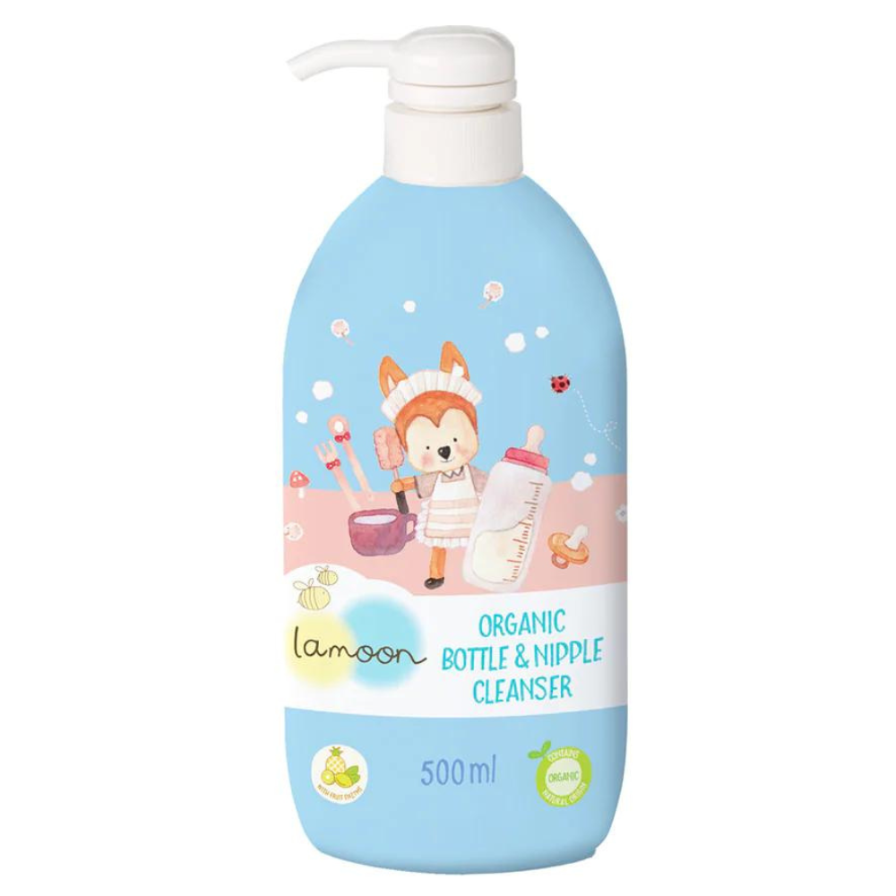 Lamoon Baby Organic Bottle and Nipple Wash (500ml)